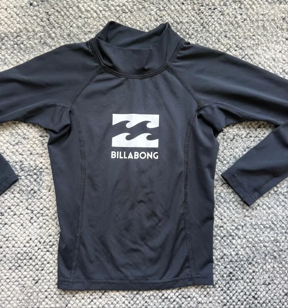 Billabong 4T Boys Waves All Day Long Sleeve Rash Vest Shirt